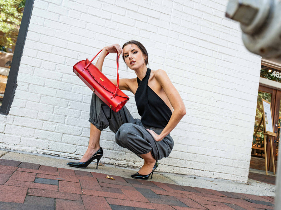 The Nila Claret Bag