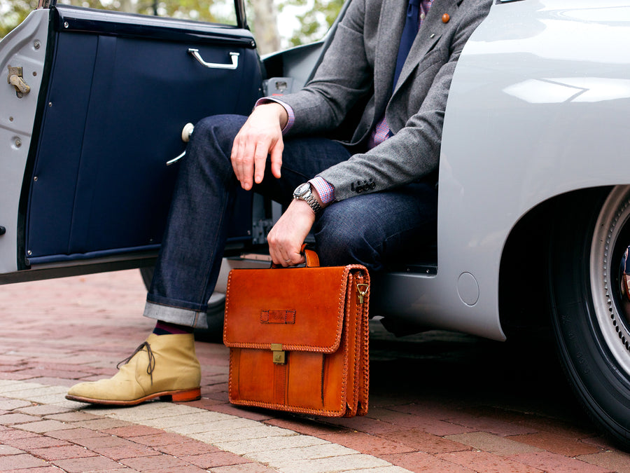 Nila Classic Leather Briefcase – Nila Bags