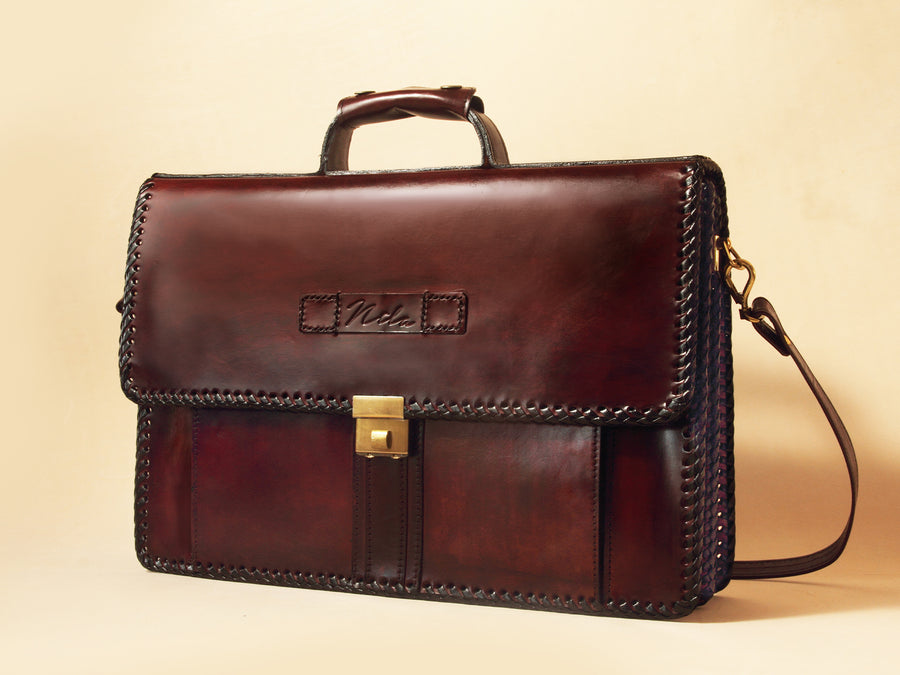 Nila Classic Leather Briefcase